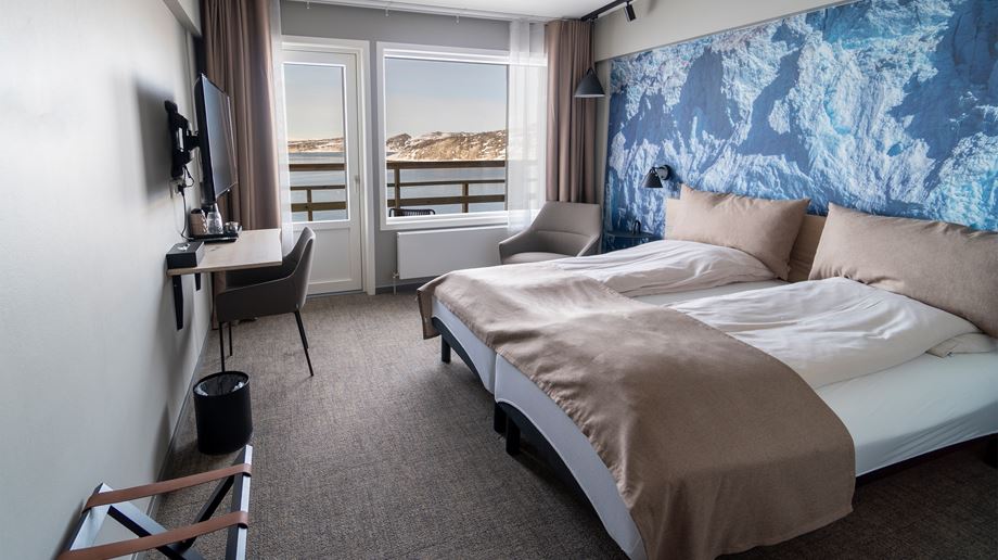 Grønland Ilulissat Hotel Hvide Falk, Standard Dobbelt Værelse, Udsigt, Diskobugten