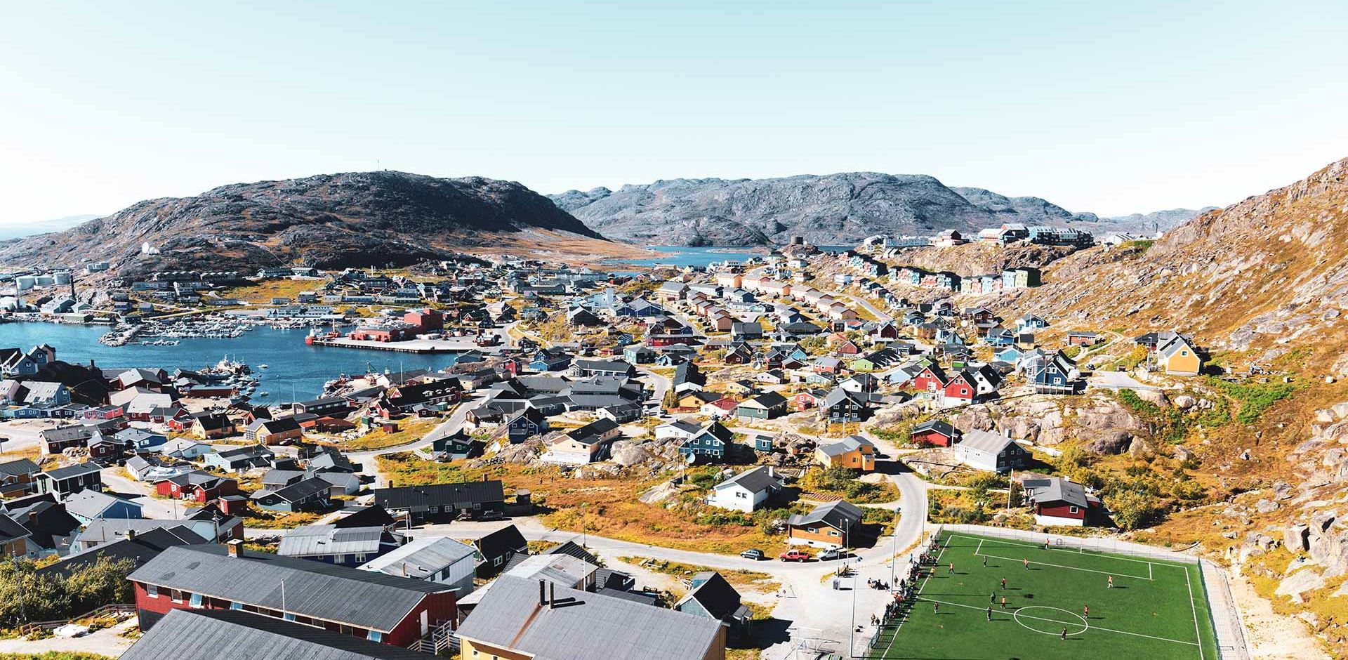 Grønland Qaqortoq Sydgrønland, Bygd, Udsigt, By