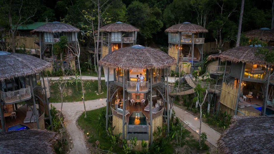 Thailand, Koh Yao Noi, Treehouse Villas, Treehouse Aften