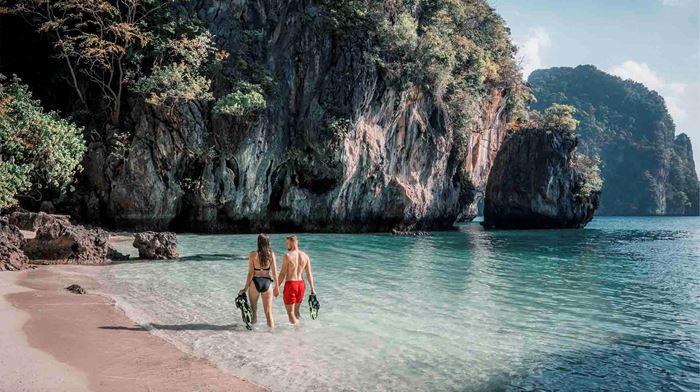 Thailand, Koh Yao Noi, Six Senses Yao Noi, Snorkeling Strand