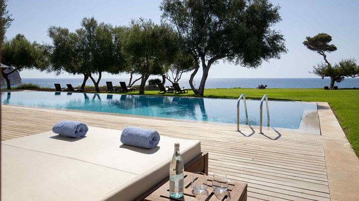 Rejser til Spanien Mallorca, Can Simoneta Hotel, pool sea view