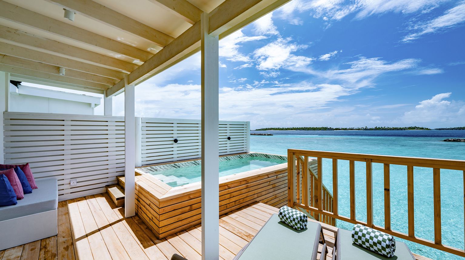 Maldiverne Oblu Nature Helengeli Water Villa With Pool Exterior