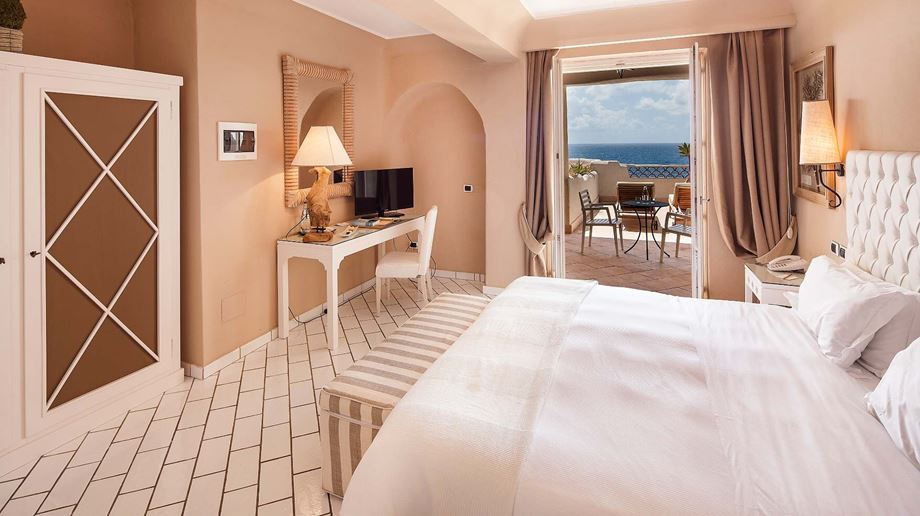 Rejser til Italien, Sicilien, Therasia Resort Sea & Spa, deluxe terrace sea view