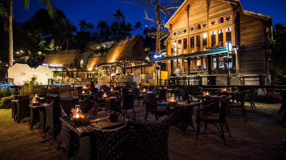 Thailand, Koh Phangan, Panviman Resort, Restaurant Stranden