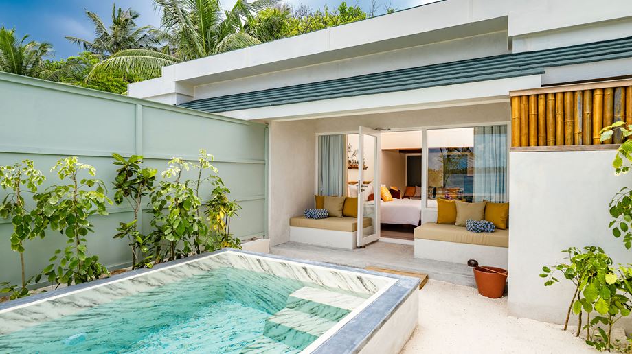 Maldiverne Oblu Nature Helengeli Family Beach Villa With Pool Exterior