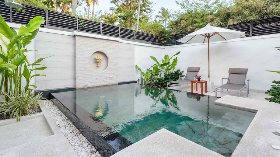 Rejser til Thailand, Phuket, The Racha, grand deluxe pool villa partial seaview
