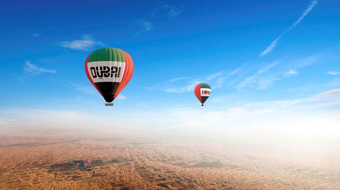 Dubai Ballon Safari, Udflugt, Ørken
