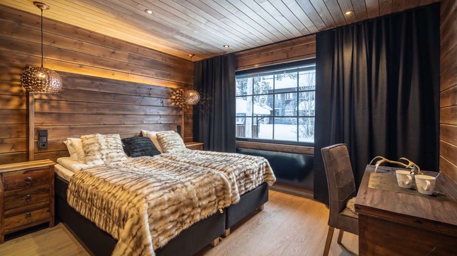 Finland, Finske Lapland, Nellim Wilderness Hotel, Artic Suite Small, Vinter, Sne