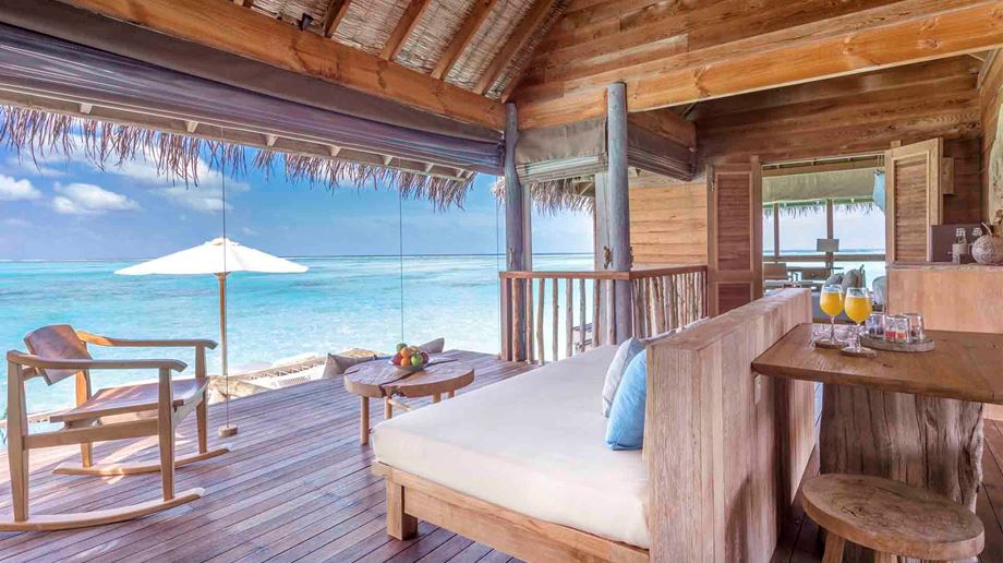 Rejser til Maldiverne, Gili Lankanfushi, villa suite stue
