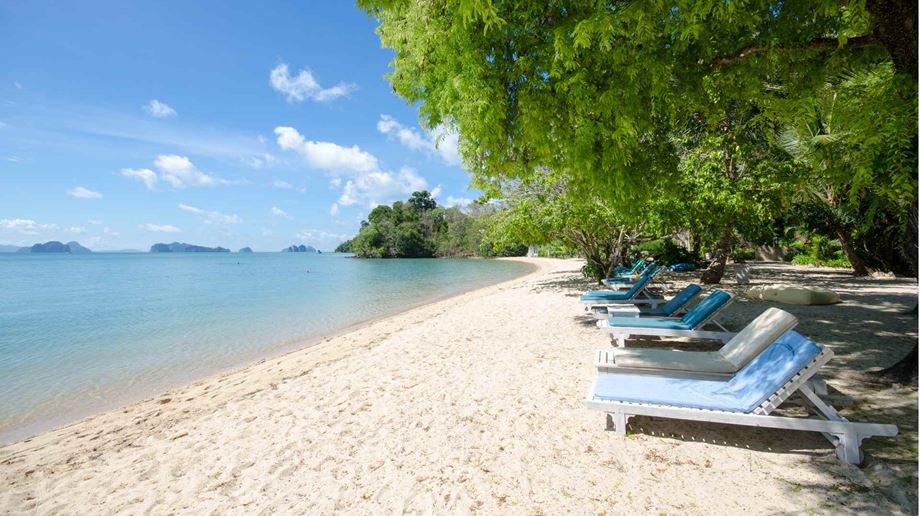 Thailand, Koh Yao Noi, Paradise Koh Yao Resort, Stranden Udsigt