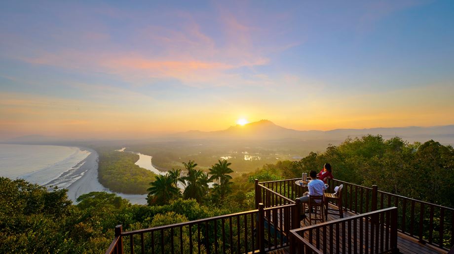 Malaysia, Borneo, Kuala Lumpur, Shangri La Rasa Ria, Sunset View From Balcony