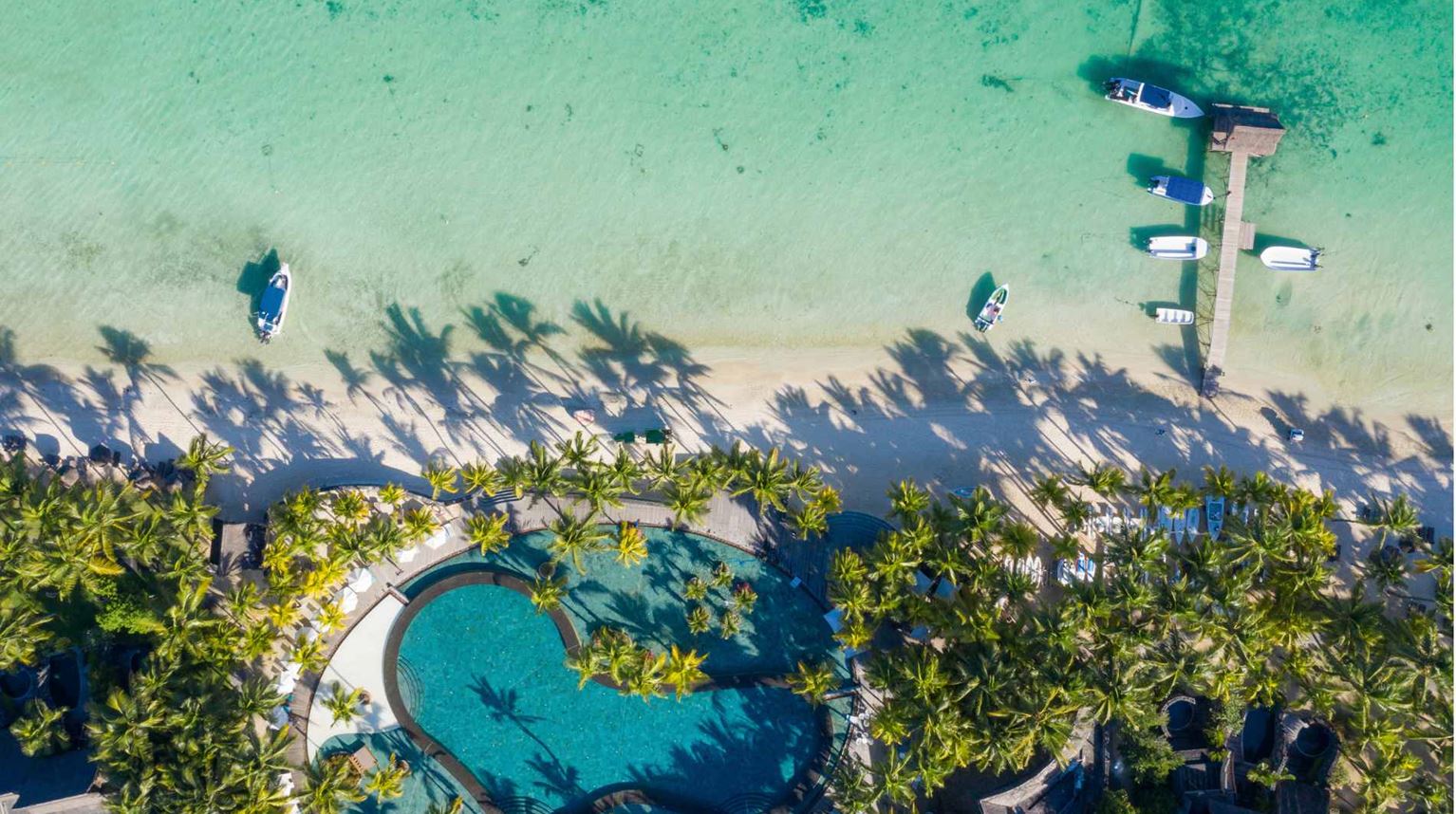 Rejser til Mauritius, Trou aux Biches Beachcomber Golf Resort & Spa, Det dejlige poolområde