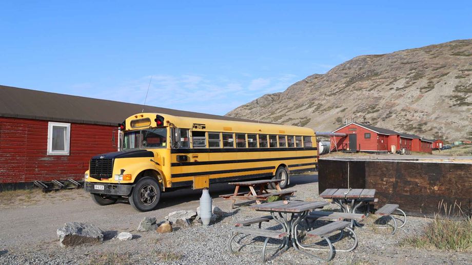 Rejser til Grønland, Kangerlussuaq, Old Camp, bus