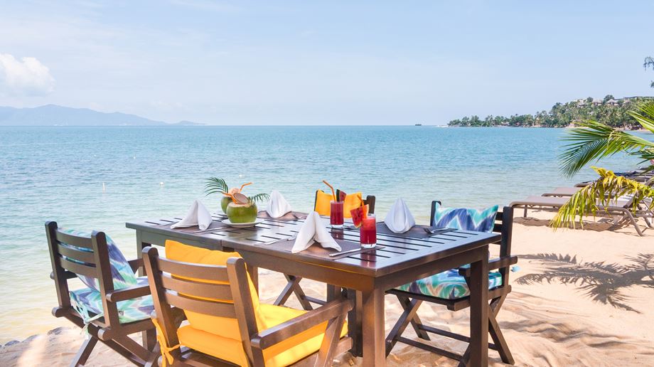 Thailand, Koh Samui, Paradise Beach Resort, Frokost Udsigt