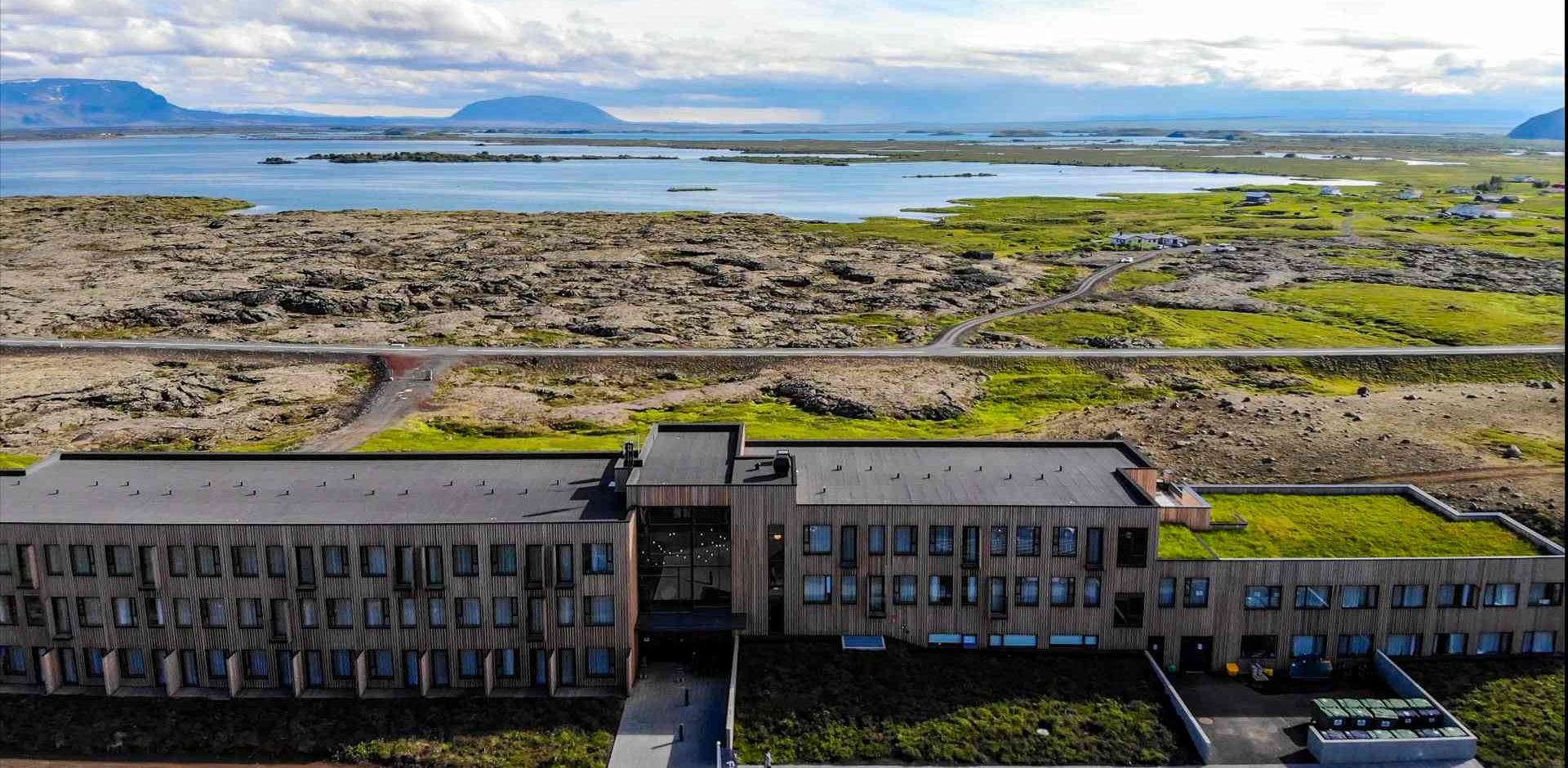 Rejser til Island, Grímsstaðir, Fosshotel Mývatn, view lake