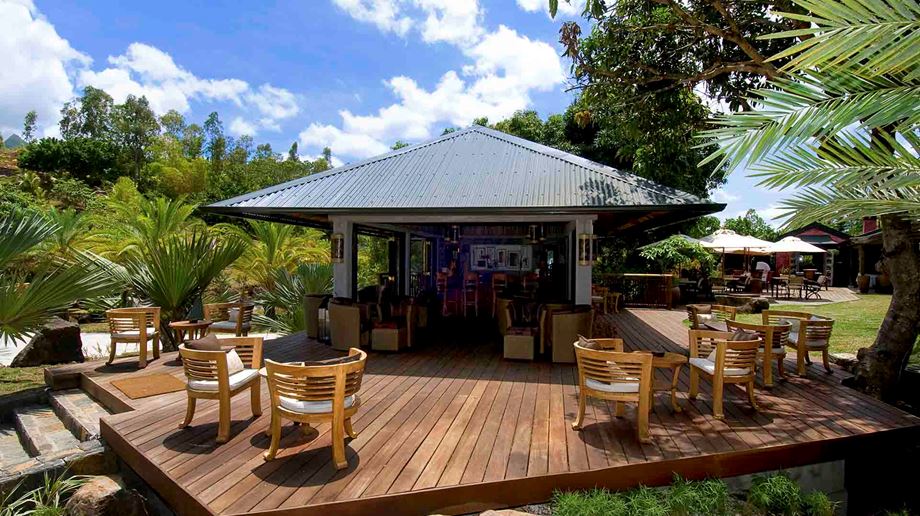 Rejser til Mauritius, Lakaz Chamarel Exclusive Lodge, Den hyggelige bar på Lakaz Chamarel