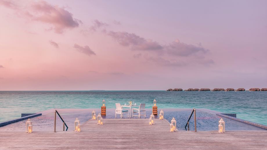 Rejser til Maldiverne, Conrad Maldives Rangali Island, infinity pool