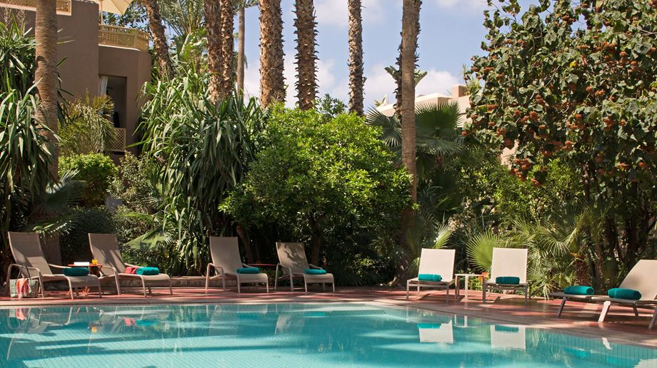 Marokko Marrakech Les Jardin Dela Medina Swimmingpool