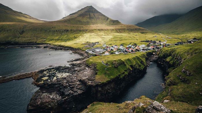Færoerne Torshavn udflugt eysturoy nordlige del Gjogv