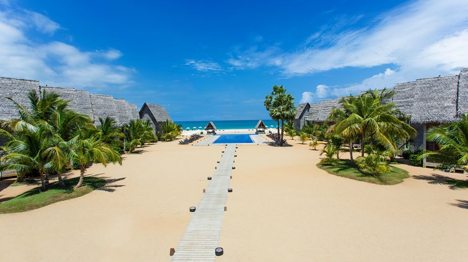 Sri Lanka Maalu Maalu Resort Udsigt Pool Og Havet