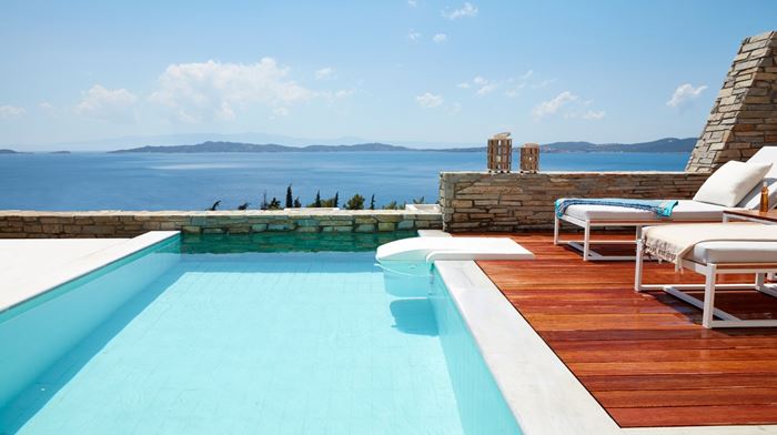 Rejser til Grækenland, Halkidiki, Eagles Villas, pool villa