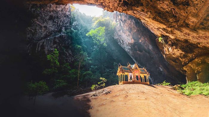 Thailand Hua Hin Phraya Nakhon Grotte Khao Sam Roi Yot Park Tempel