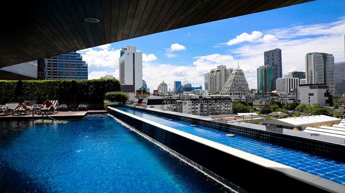 Rejser til Thailand, Bangkok, Pullman Bangkok Hotel G, pool udsigt