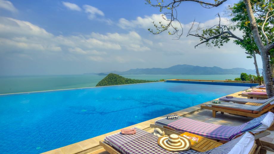 Thailand, Koh Yao Yai, Santhiya Koh Yao Yai Resort & Spa, Pool Udsigt