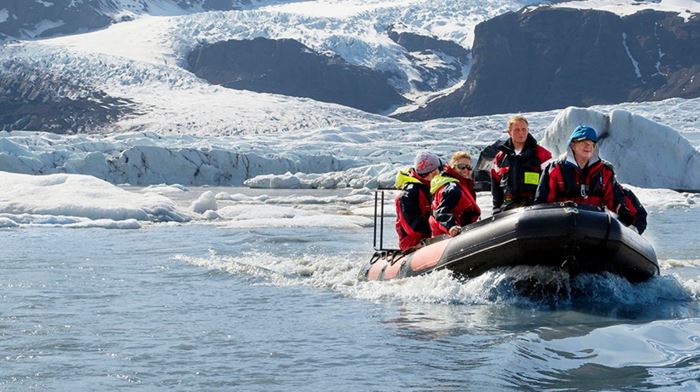 Island Sydisland Udflugt Fjallsarlon Sejltur På Gletsjerlagune
