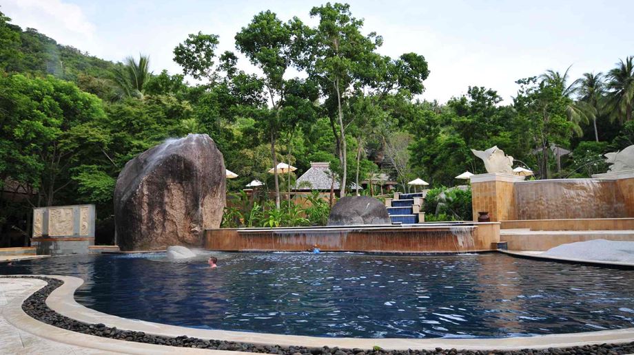 Thailand, Koh Tao, Sensi Paradise Beach Resort, Pool Udsigt