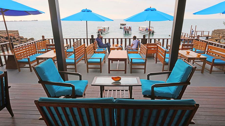 Cambodia, Koh Rong, Sok San Beach Resort, Beach relaxing area