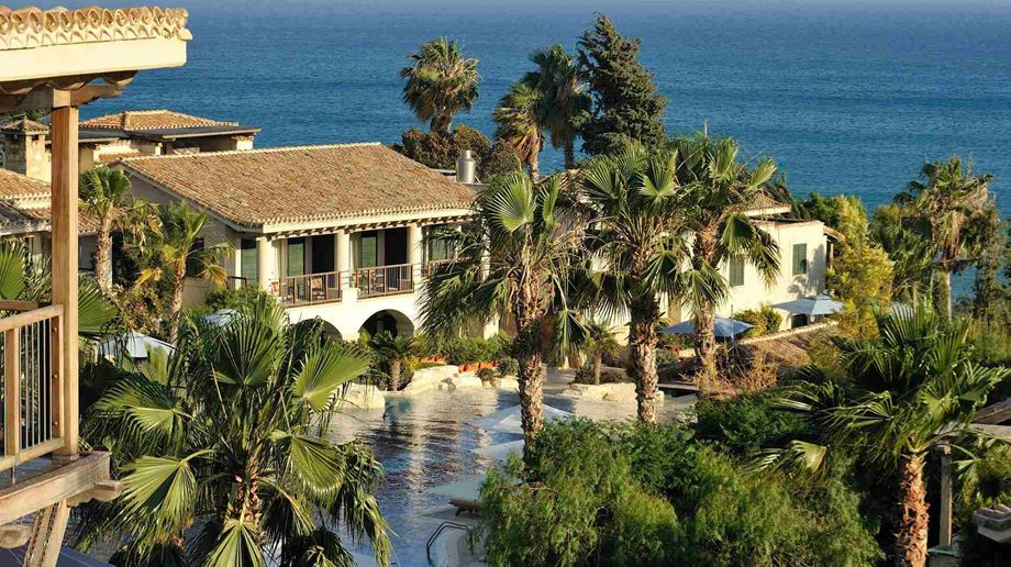 Cypern Columbia Beach Resort Top View Palmer Pool Havudsigt