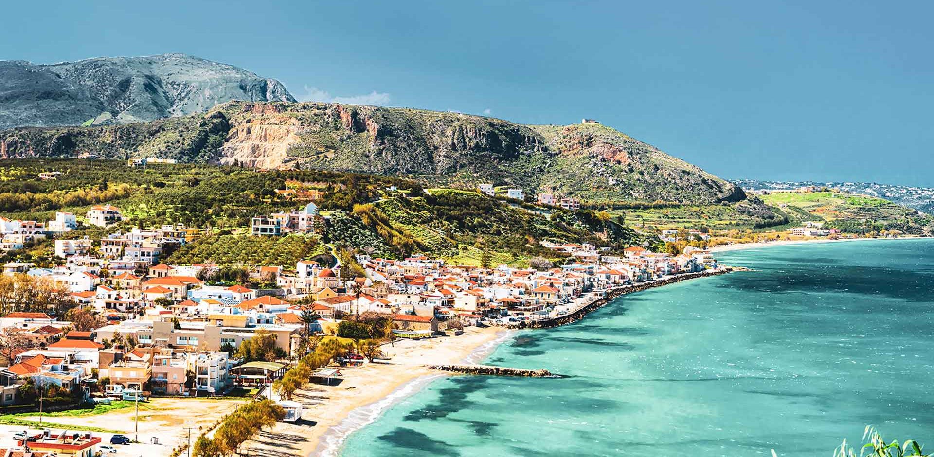 Grækenland Kreta udsigt over Kalyves