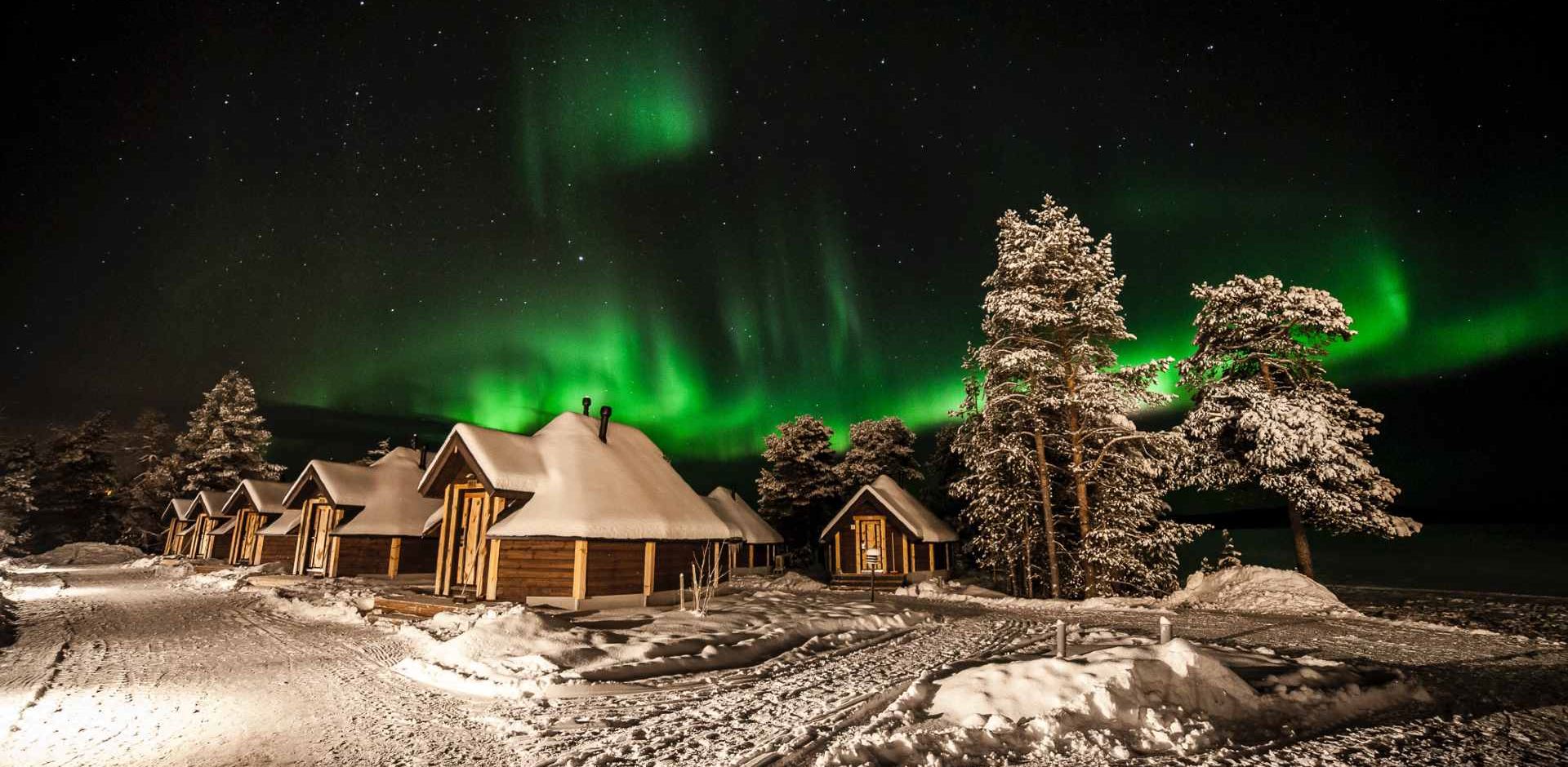Finland, Finske Lapland, Inari, Wilderness Hotel Aurora Cabin