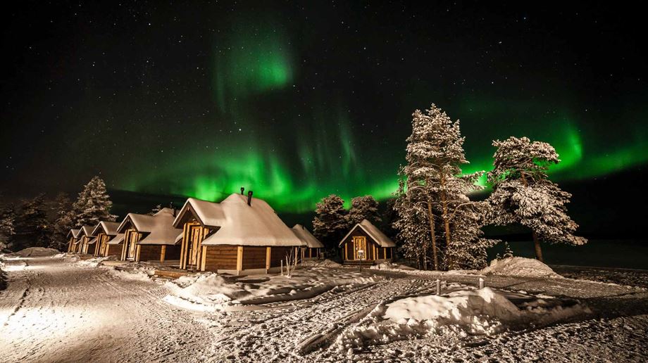 Finland, Finske Lapland, Inari, Wilderness Hotel Aurora Cabin