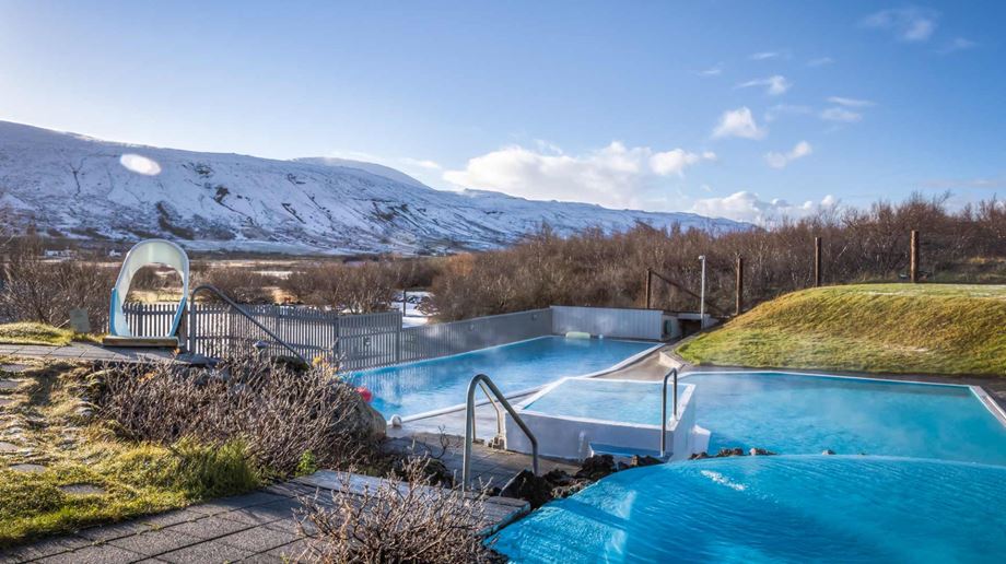 Rejser til Island, Vestislad, Hotel Husafell, pool