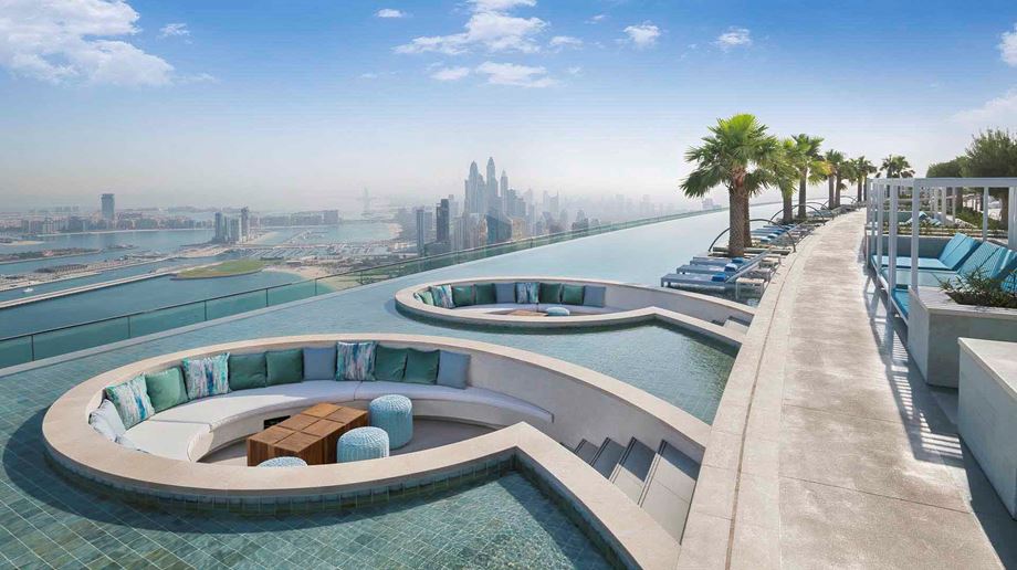 Dubai Address Beach Resort, Infinity Pool Deck, Sitting area
