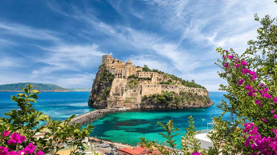 Castello Aragonese på Ischia i Italien