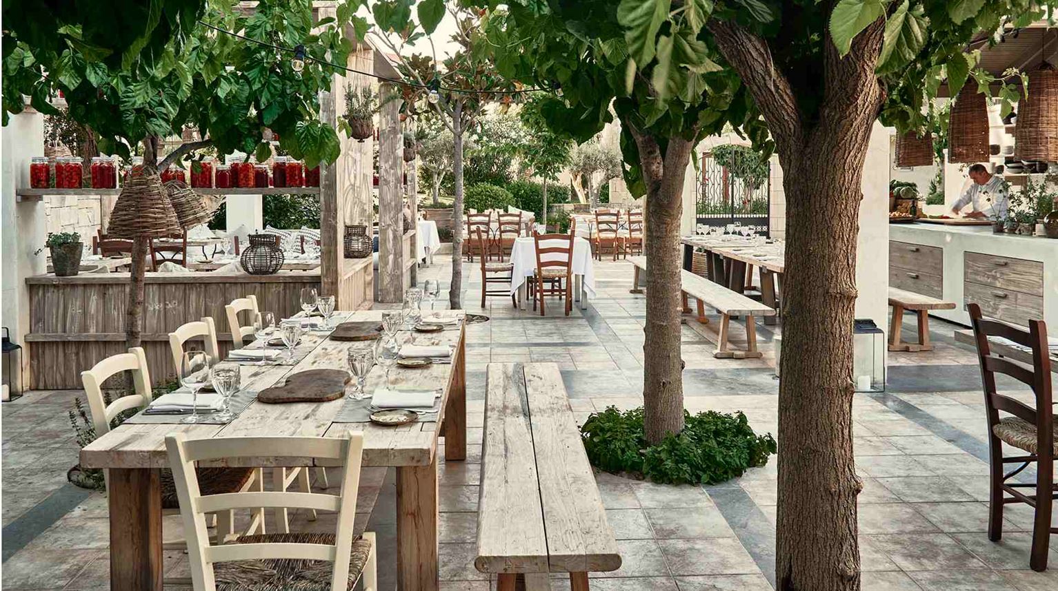 Grækenland Kreta Cretan Malia Park Heraklion, Restaurant Mouries
