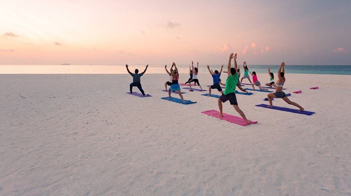 Rejser til Maldiverne, Meeru Island Resort & Spa, yoga