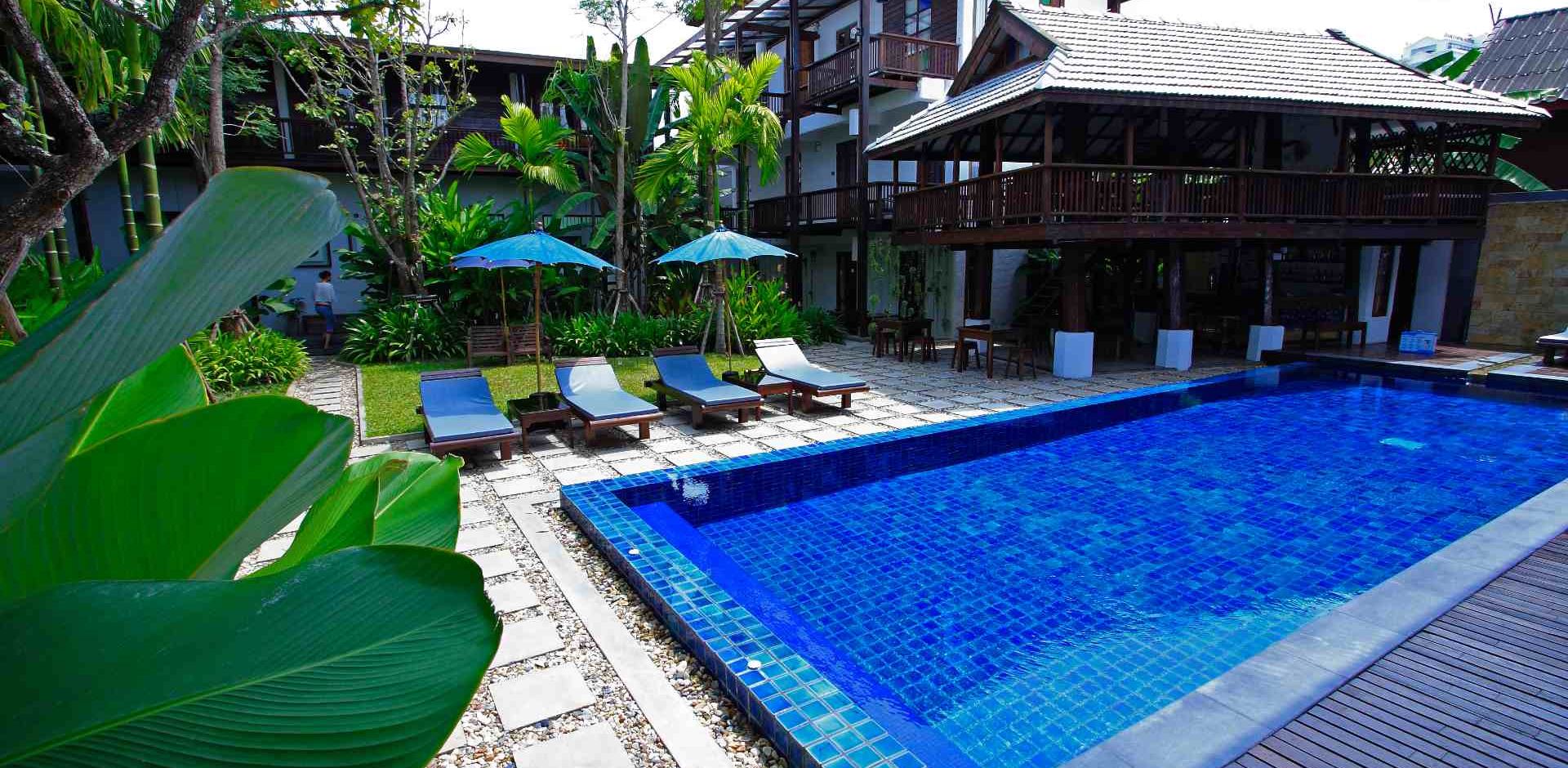 Rejser til Thailand, Chiang Mai, Banthai Village, pool