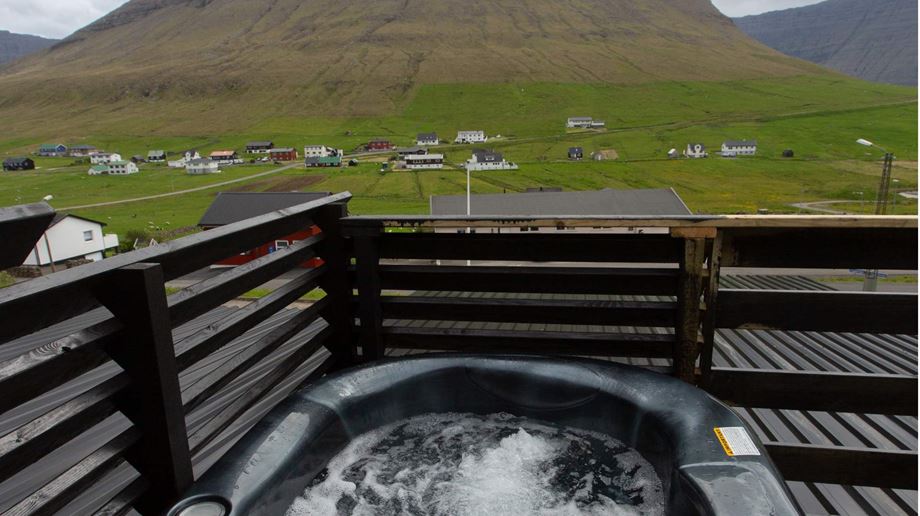 Færøerne Viðareiði Hotel Nord, Hot Tub, Bygd