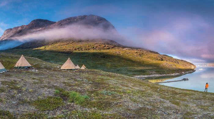 Grønland Camp Kiattua, Nuuk, Fjord, Glamping, Telte, Natur