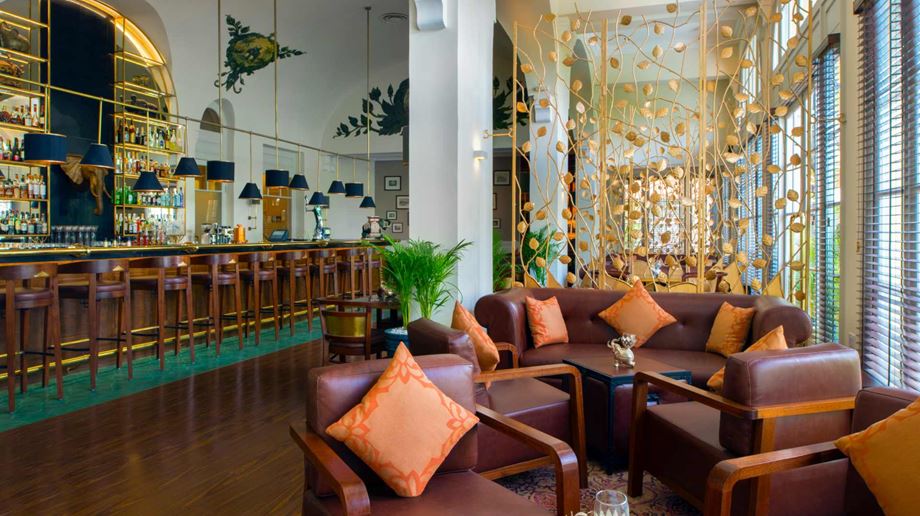 Cambodia, Phnom Penh, Raffles Hotel, Le Royal Elephant Bar