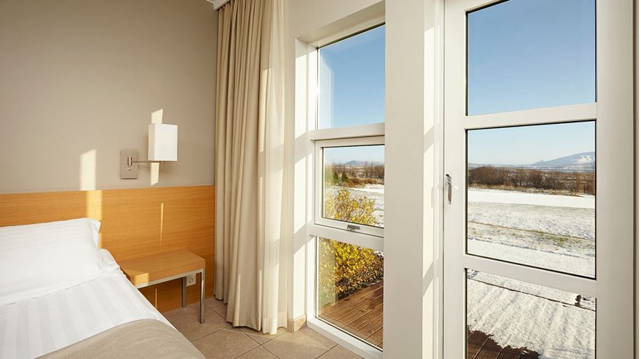 Rejser til Island, Vestisland, Hotel Hamar, udsigt værelse