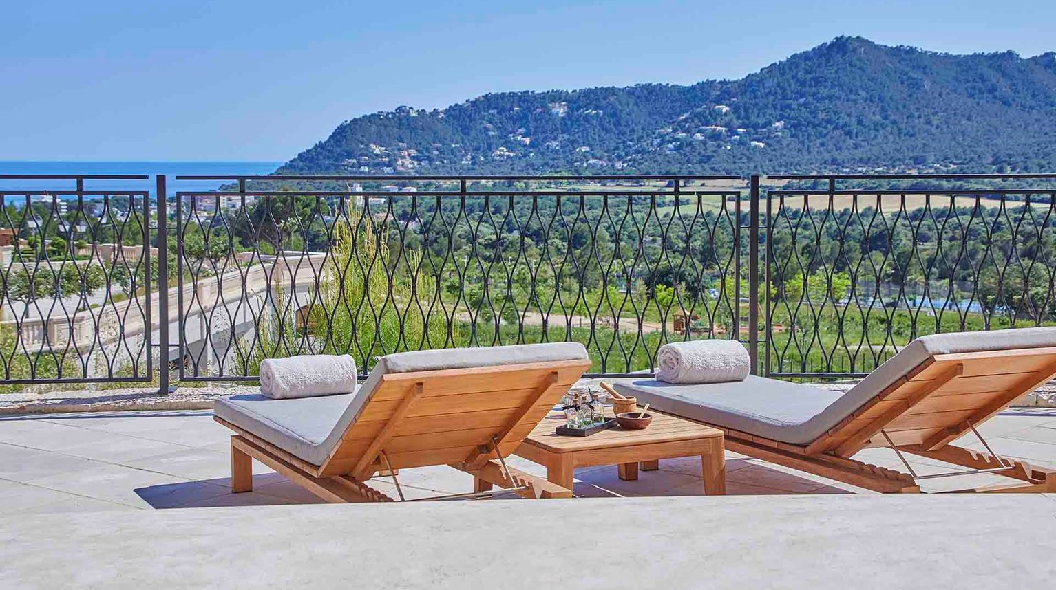 Rejser til Spanien, Mallorca, Cap Vermell Grand Hotel, spa terrace