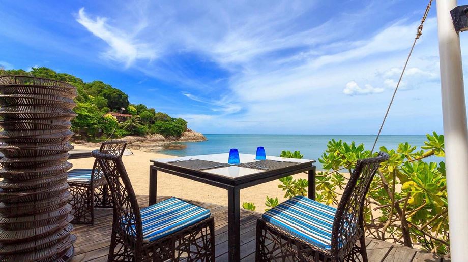 Thailand, Koh Samui, Tangsai Bay Resort, Frokost Ved Stranden