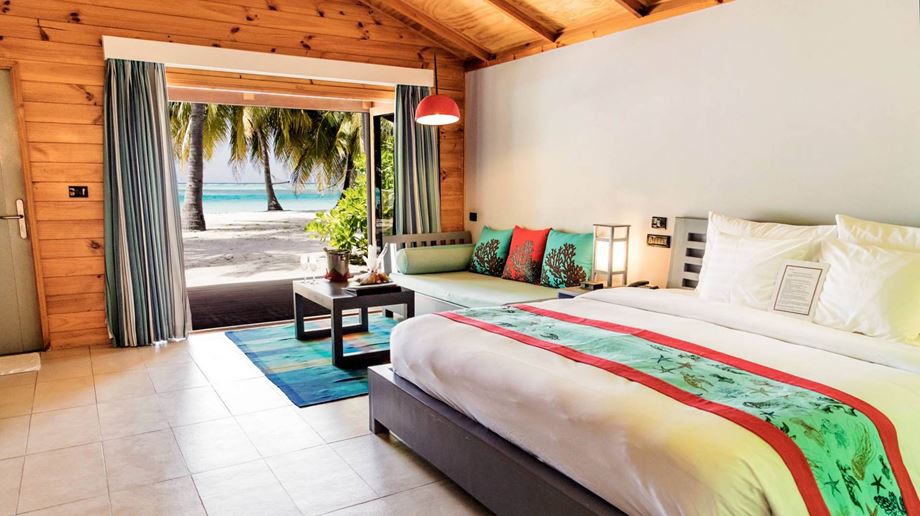 Rejser til Maldiverne, Meeru Island Resort & Spa, beach villa