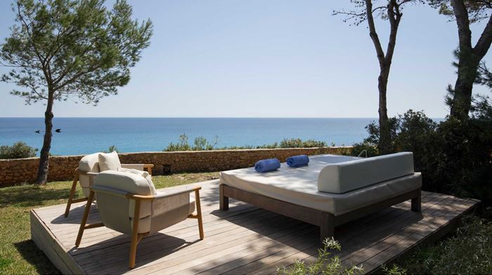 Rejser til Spanien Mallorca, Can Simoneta Hotel, chill out terrace