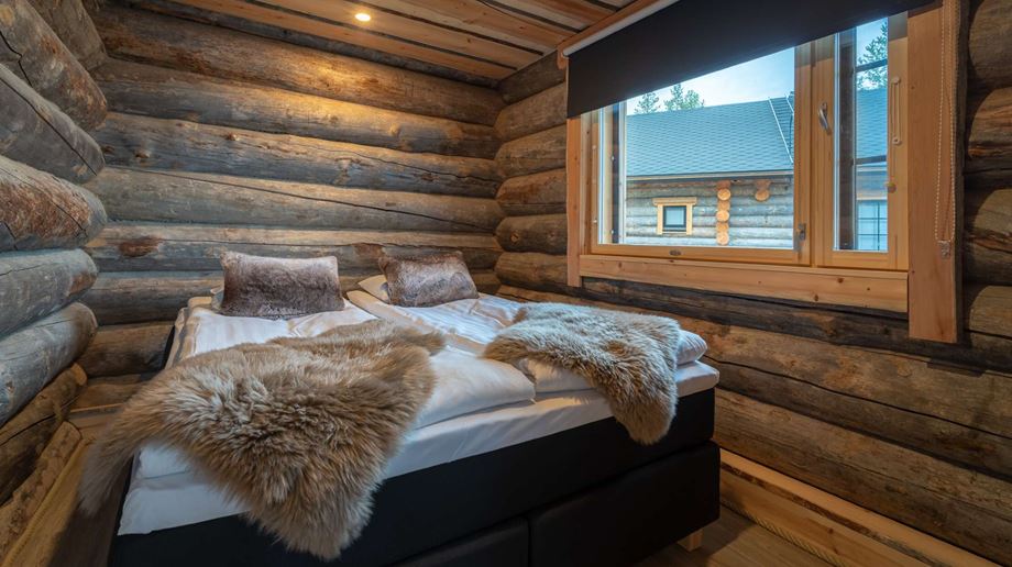 Finland, Finske Lapland, Inari, Wilderness Hotel, Log Cabin